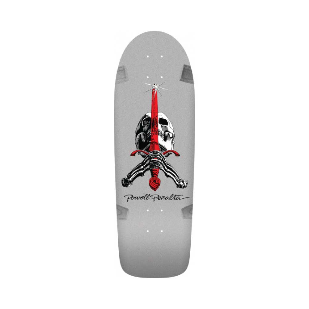 Powell Peralta - Ray Rodriguez Skull and Sword OG Blem Deck Silver 10