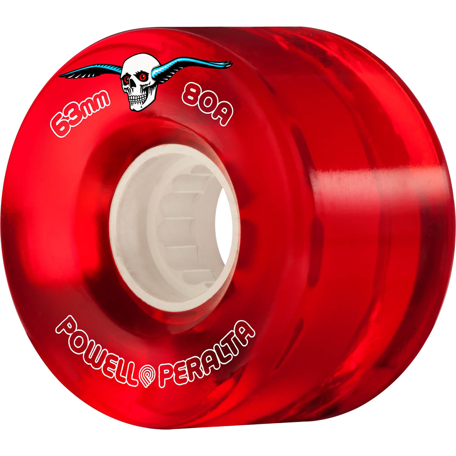 Powell Peralta - Clear Cruisers Red 63mm 80A