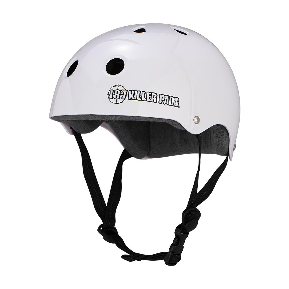 187 Killer - Pads Pro Skate Helmet White Glossy M