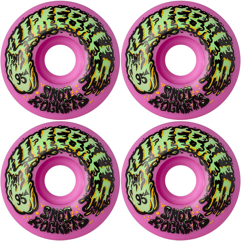 Slime Balls Snot Rockets Pastel Pink 95a Skateboard Wheel 54mm