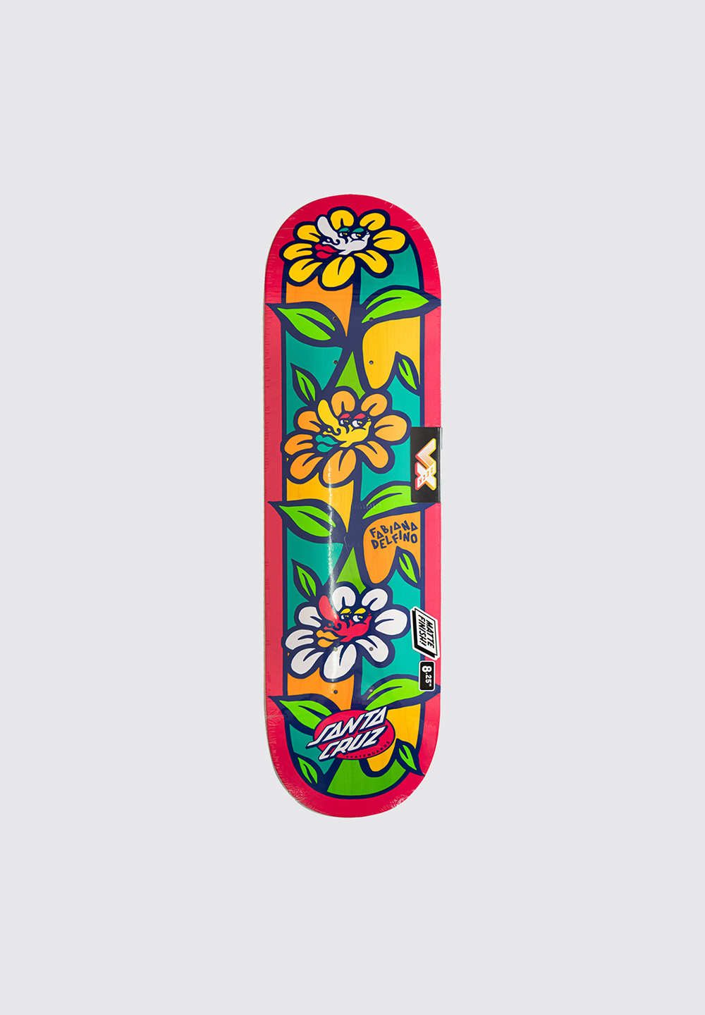 Santa Cruz - Delfino Flower Crew VX Skateboard Deck 8.25 x 31.60