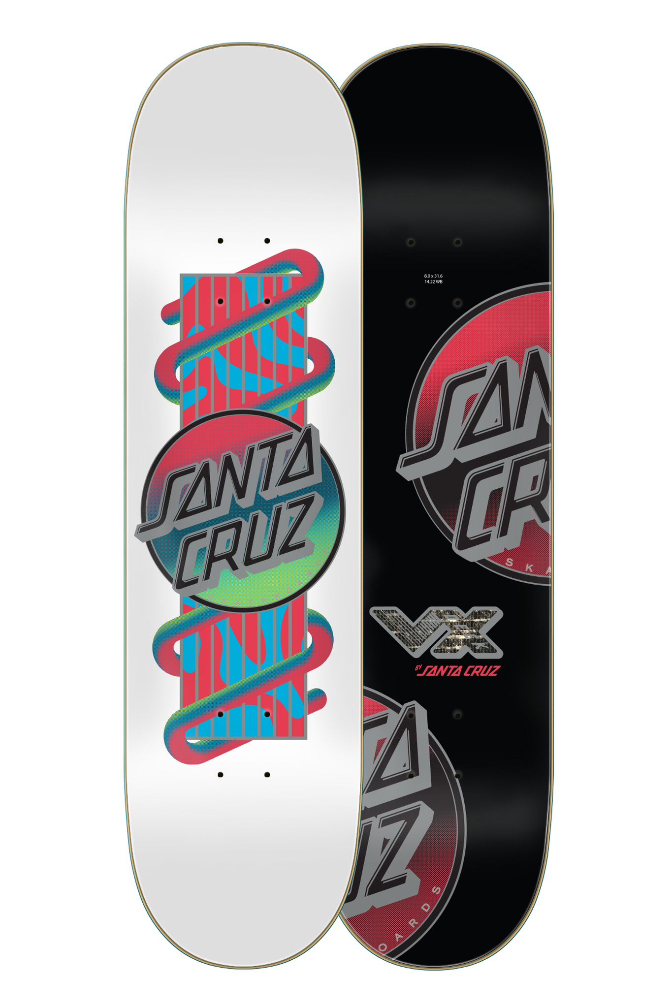 Santa Cruz - Electric Lava Dot VX Skateboard Deck 8.0 x 31.6